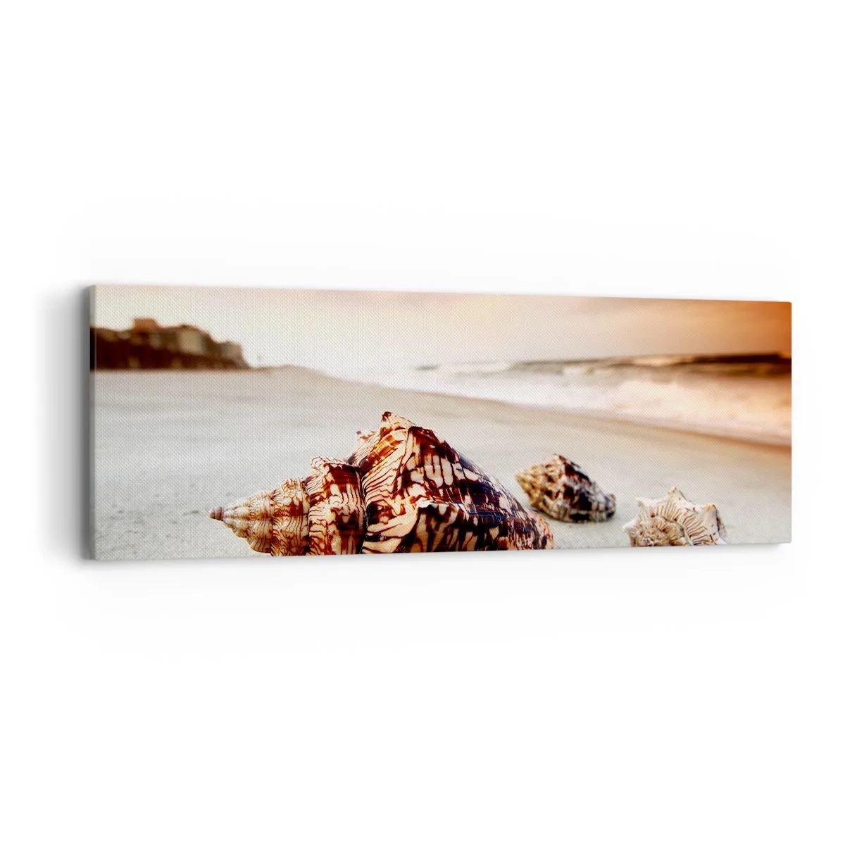 Cuadro sobre lienzo - Impresión de Imagen - Los exiliados de las olas - 90x30 cm