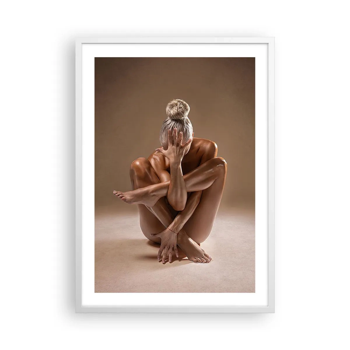 Póster en marco blanco - Unidad de cuerpo y espíritu - 50x70 cm