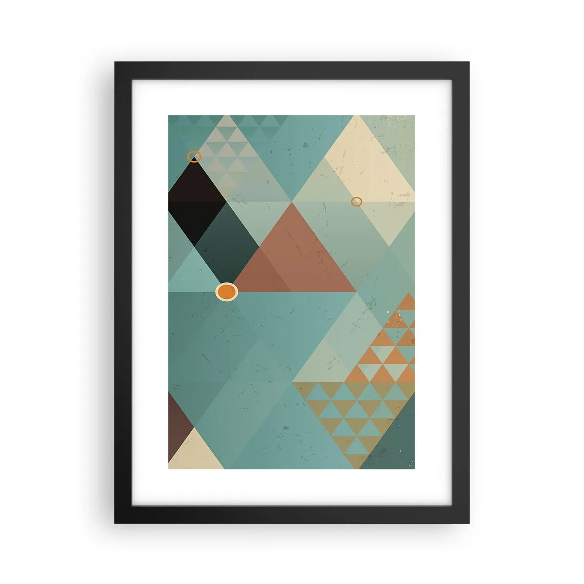 Póster en marco negro - Uno para todos y todos para uno - 30x40 cm