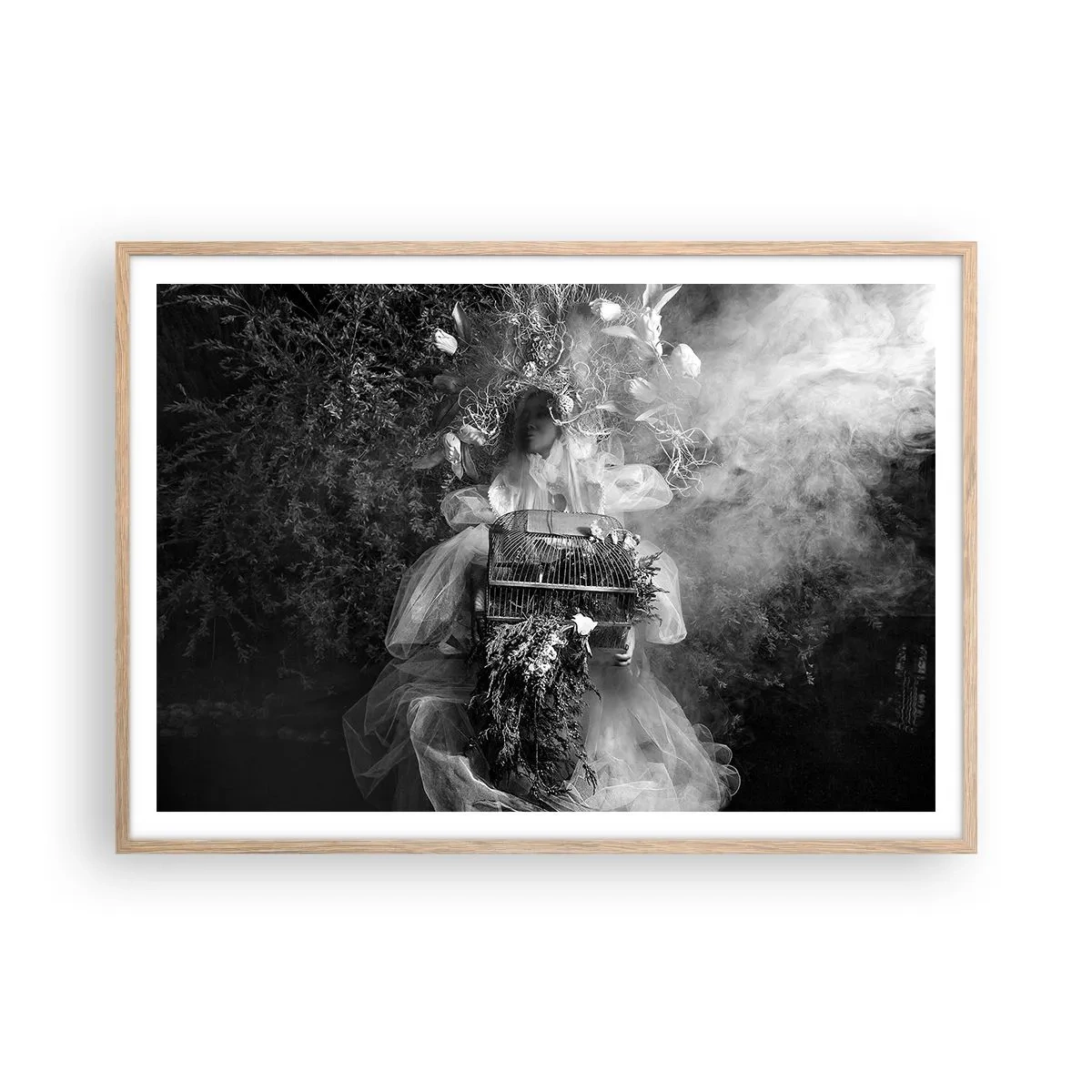 Póster en marco roble claro - La madre misma - La naturaleza - 100x70 cm