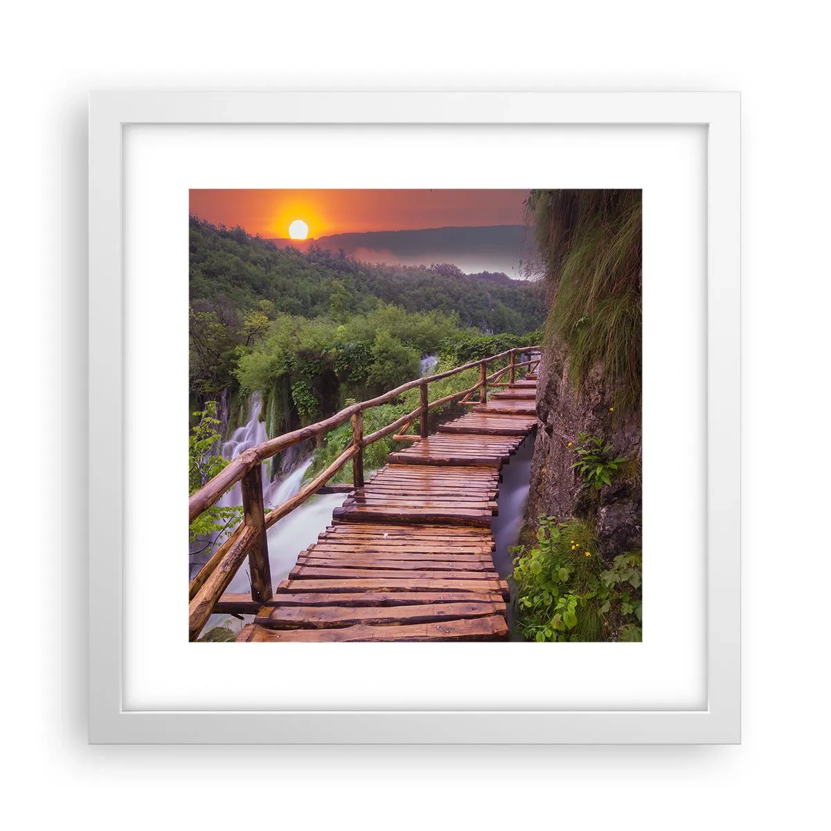 Póster en marco blanco - Una belleza inimaginable - 30x30 cm