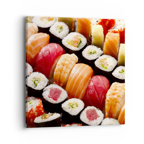Cuadro sobre lienzo - Impresión de Imagen - Colores y sabores de Asia - 40x40 cm