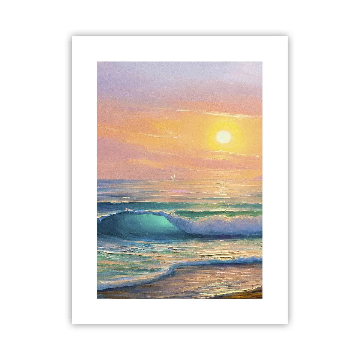 Póster - El canto turquesa de las olas - 30x40 cm