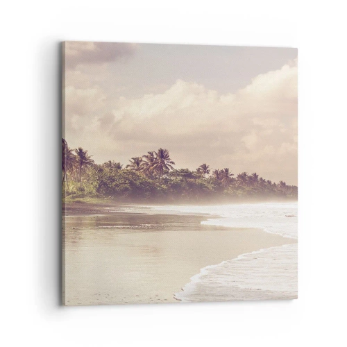 Cuadro sobre lienzo - Impresión de Imagen - La caricia de las olas - 70x70 cm