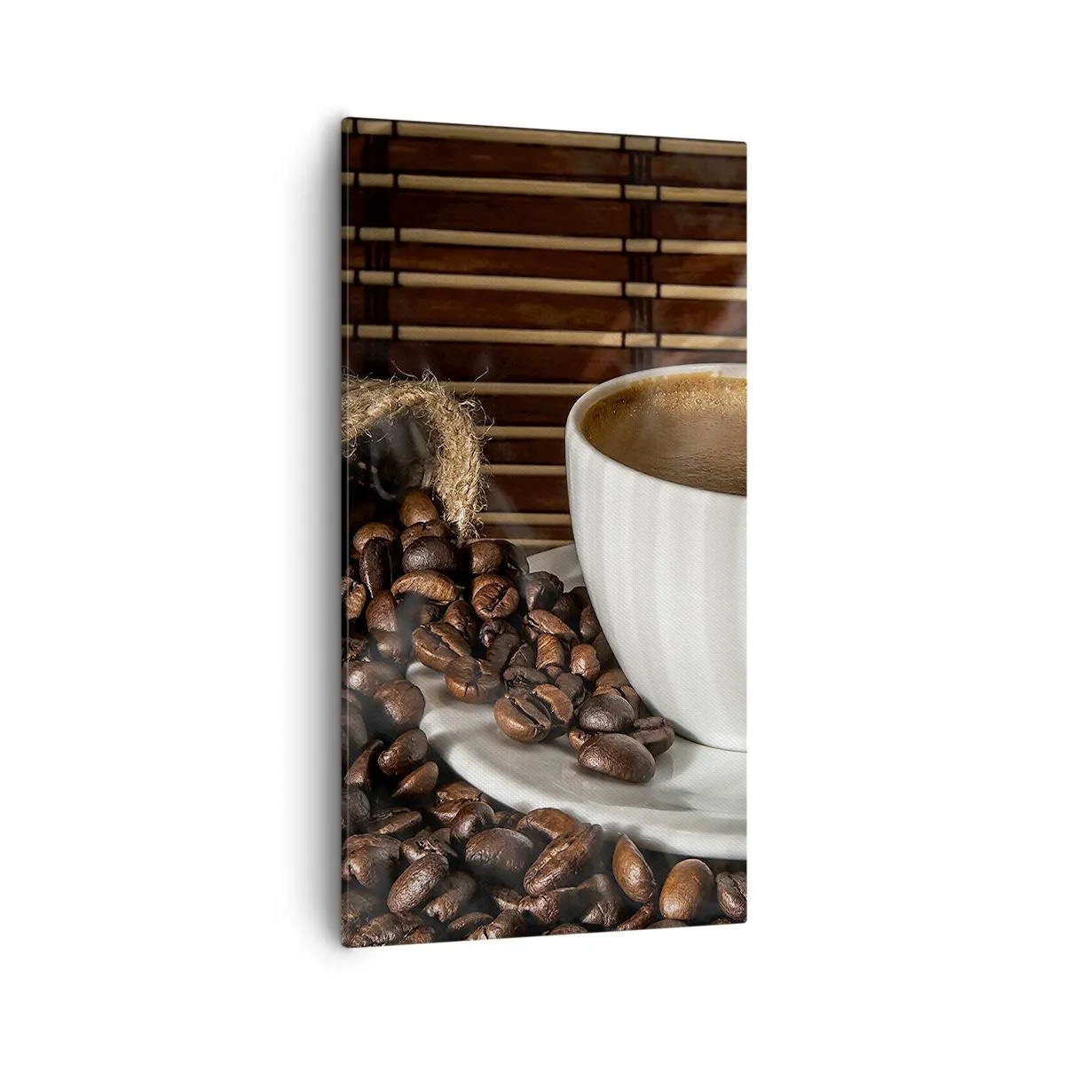 Cuadro sobre lienzo - Impresión de Imagen - La negrura del carbón, la transparencia del ámbar - 55x100 cm