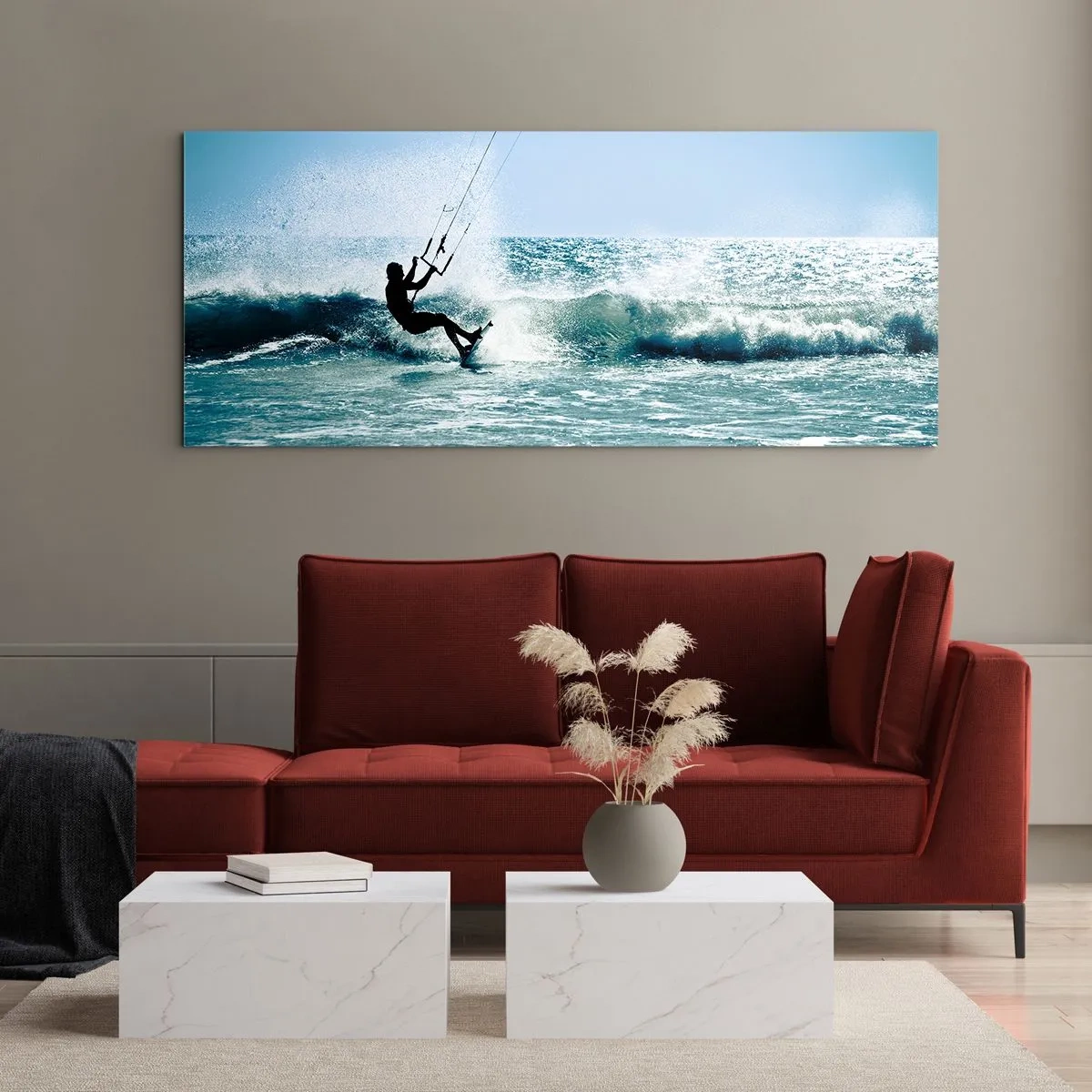 Cuadro sobre vidrio - Impresiones sobre Vidrio - Déjate llevar - 100x40 cm