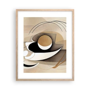 Póster en marco roble claro - Composición: la esencia de las cosas - 40x50 cm