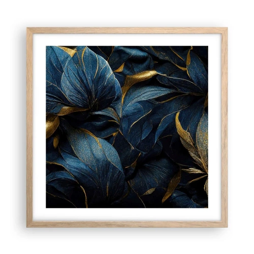 Póster en marco roble claro - Forradas de oro - 50x50 cm
