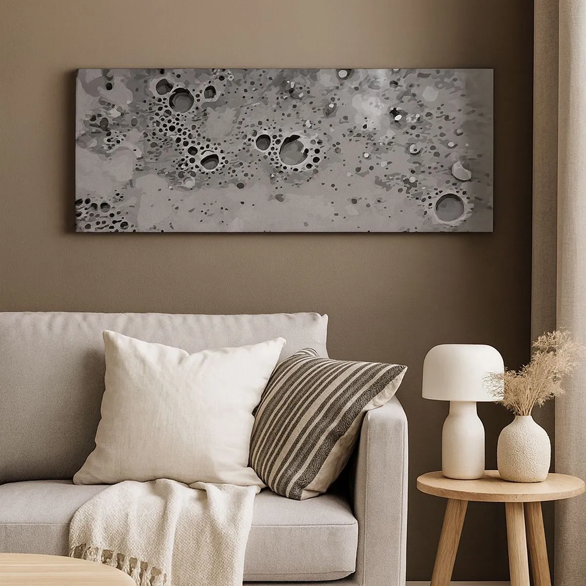 Cuadro sobre lienzo - Impresión de Imagen - Como un paisaje lunar - 100x40 cm