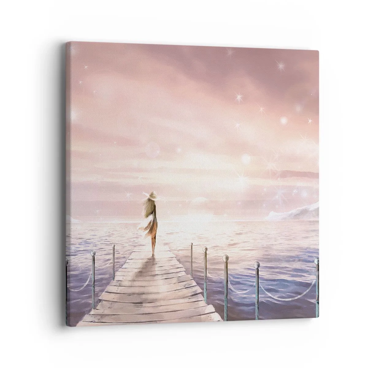 Cuadro sobre lienzo - Impresión de Imagen - A la luz de un sueño - 40x40 cm