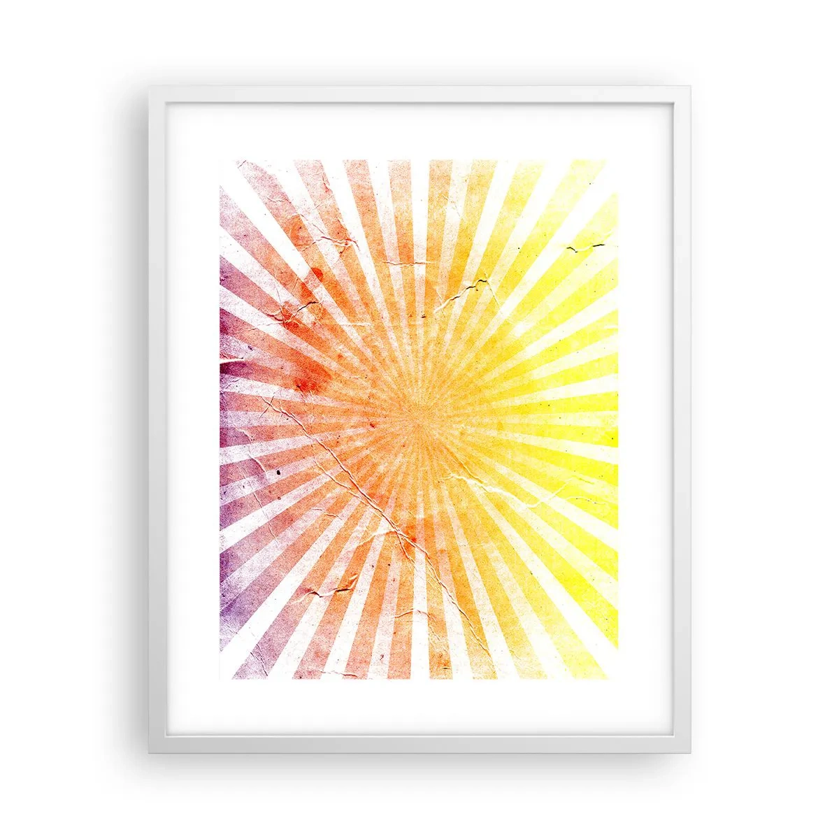 Póster en marco blanco - Renacer del sol - 40x50 cm