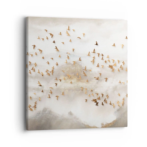 Cuadro sobre lienzo - Impresión de Imagen - Es hora... - 40x40 cm