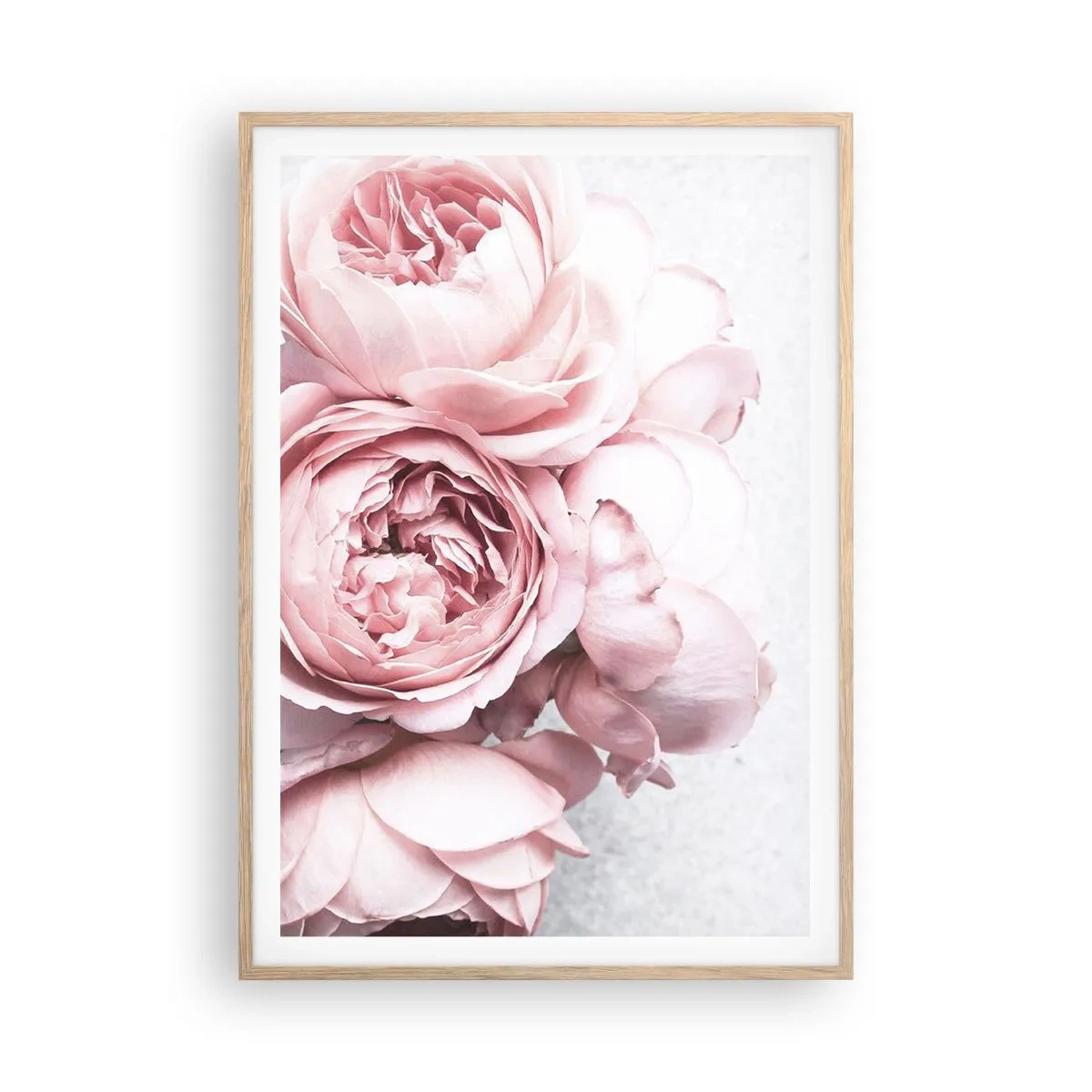 Póster en marco roble claro - Para los románticos - 70x100 cm