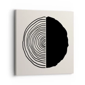 Cuadro sobre lienzo - Impresión de Imagen - Mitad y mitad - 30x30 cm