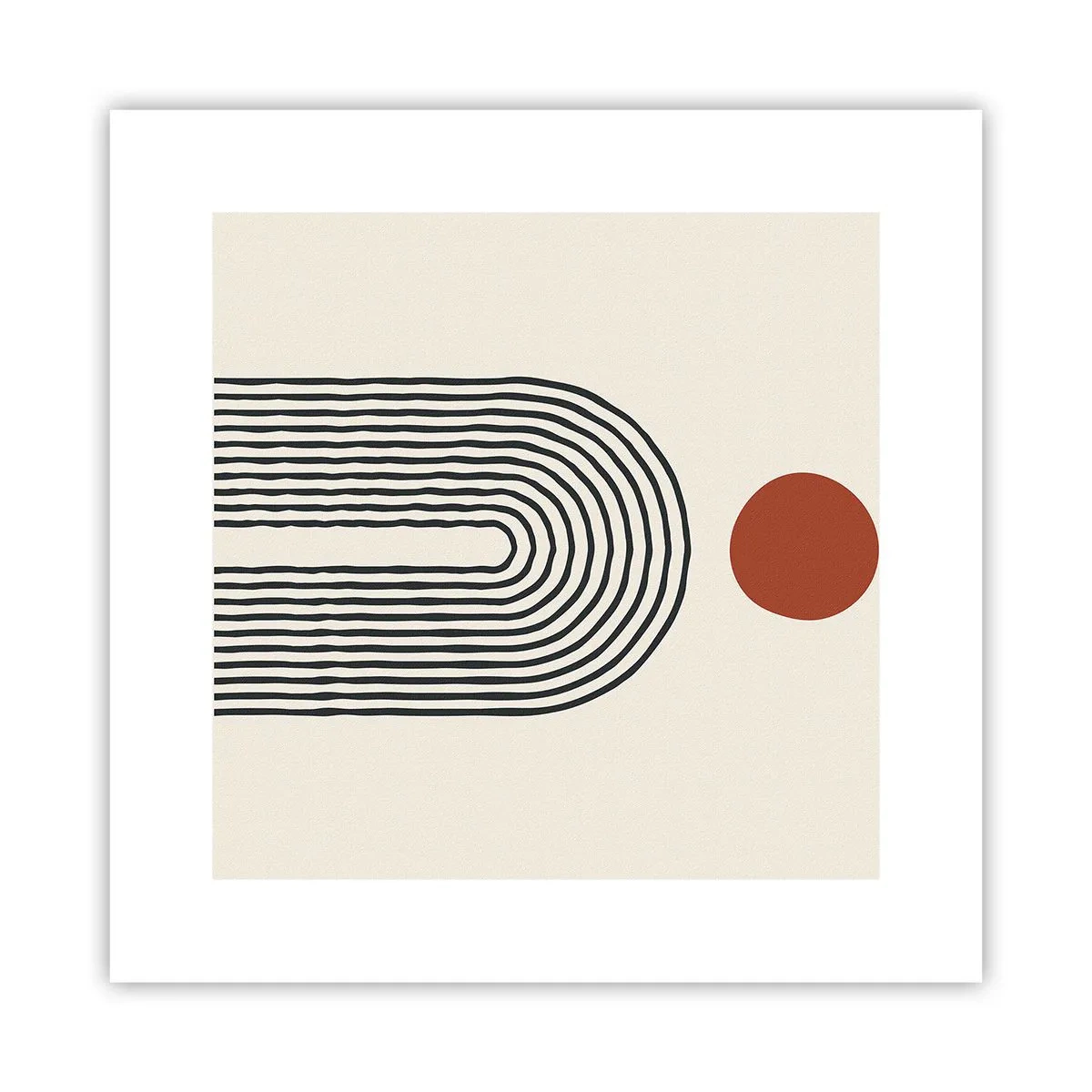 Póster - Magnetismo de formas y colores - 30x30 cm