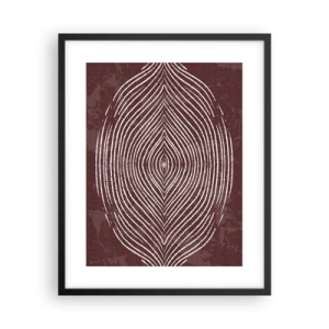 Póster en marco negro - El espacio habla - 40x50 cm