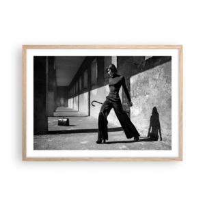 Póster en marco roble claro -  Elegancia urbana - 70x50 cm