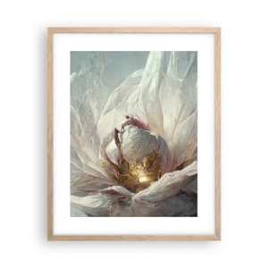 Póster en marco roble claro - Florece una vez cada cien años - 40x50 cm