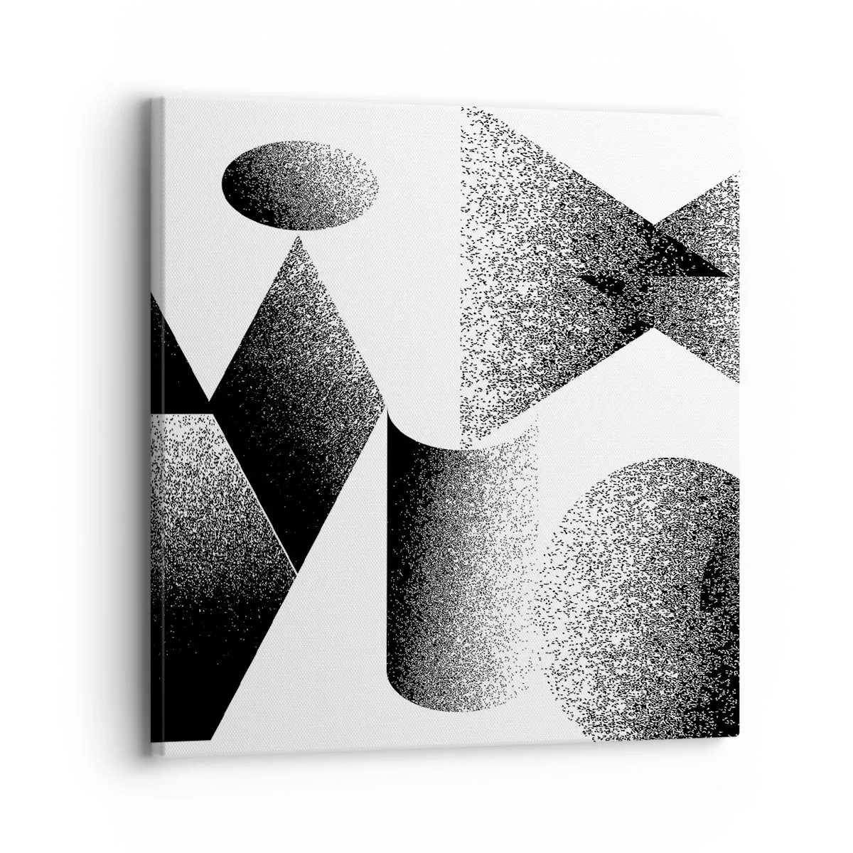 Cuadro sobre lienzo - Impresión de Imagen - Ángulos y óvalos - 30x30 cm