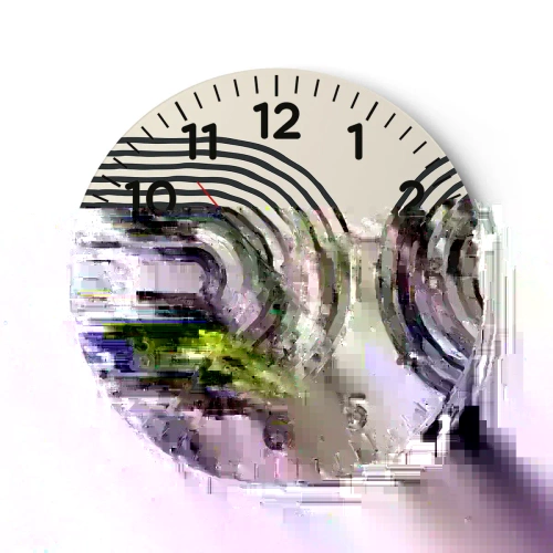 Reloj de pared - Reloj de vidrio - Próximamente... - 30x30 cm