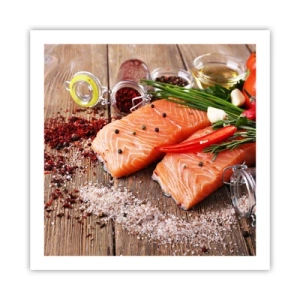 Póster - Una aventura noruega en la cocina - 60x60 cm