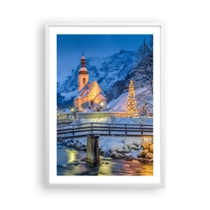Póster en marco blanco - El espíritu de la Navidad - 50x70 cm