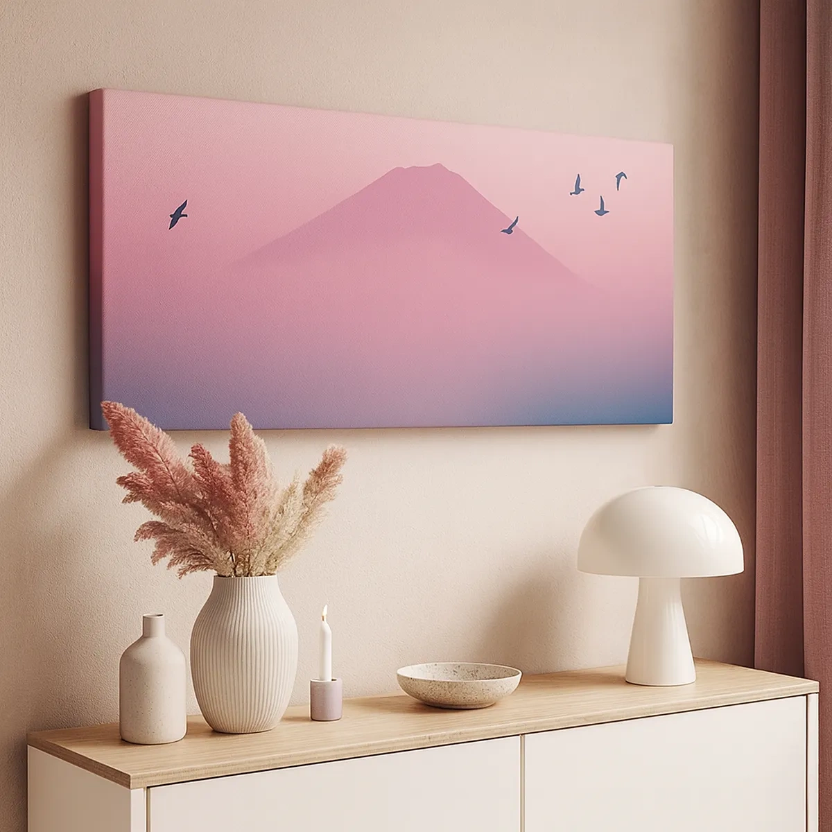 Cuadro sobre lienzo - Impresión de Imagen - Sobre las nubes - 30x30 cm