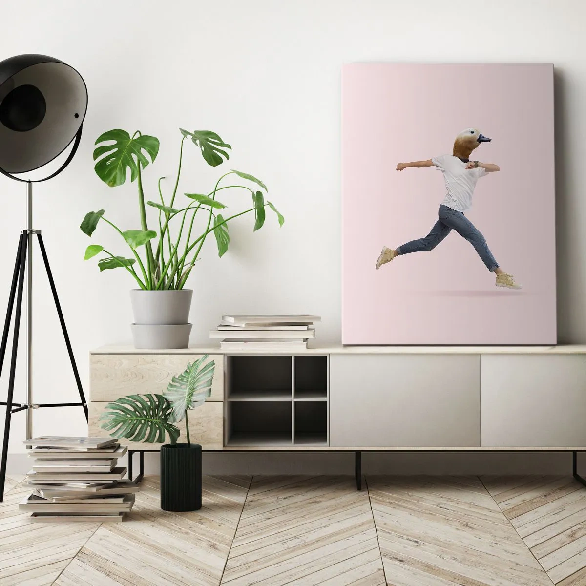 Cuadro sobre lienzo - Impresión de Imagen - Una pizca de absurdez - 55x100 cm