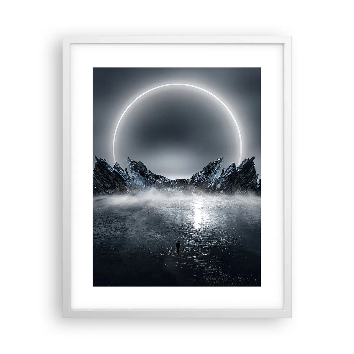 Póster en marco blanco - El final del cuento - 40x50 cm