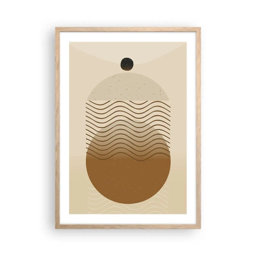 Póster en marco roble claro - Sobre el origen de las figuras geométricas - 50x70 cm