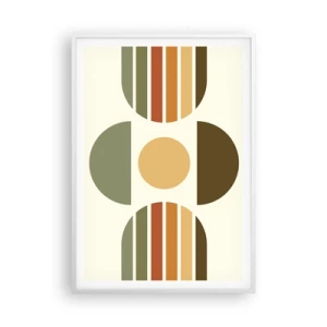 Póster en marco blanco - Los tonos de la tierra - 70x100 cm