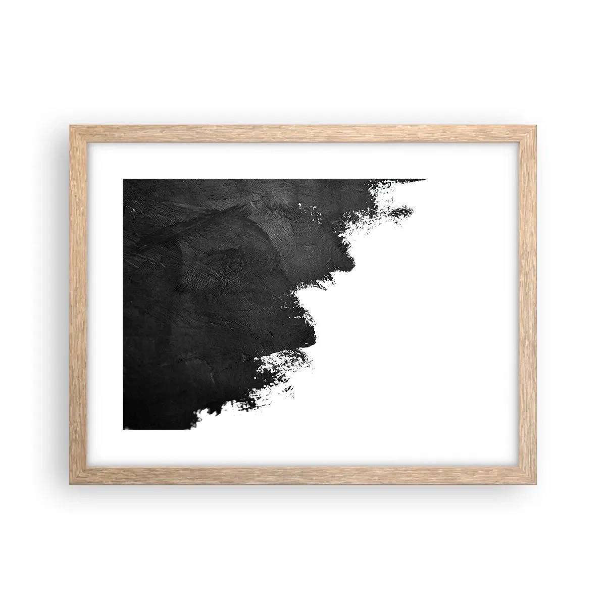 Póster en marco roble claro - Elementos: tierra - 40x30 cm