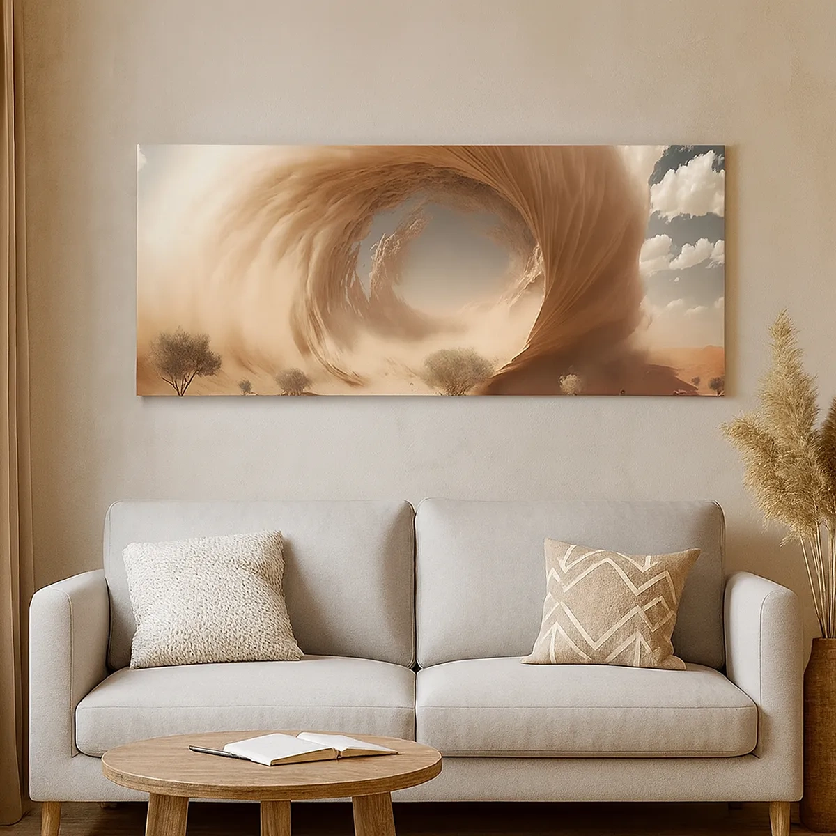 Cuadro sobre lienzo - Impresión de Imagen - Portal abierto - 30x30 cm