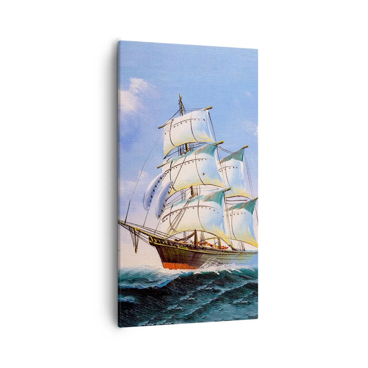 Cuadro sobre lienzo - Impresión de Imagen - Orgulloso con el viento - 55x100 cm