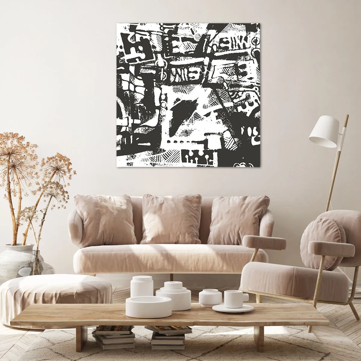 Cuadro sobre lienzo - Impresión de Imagen - ¿Orden o caos? - 70x70 cm