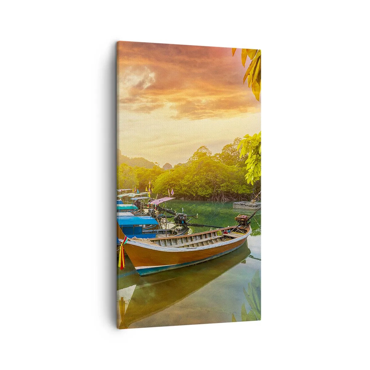 Cuadro sobre lienzo - Impresión de Imagen - Antes de un día ajetreado - 45x80 cm