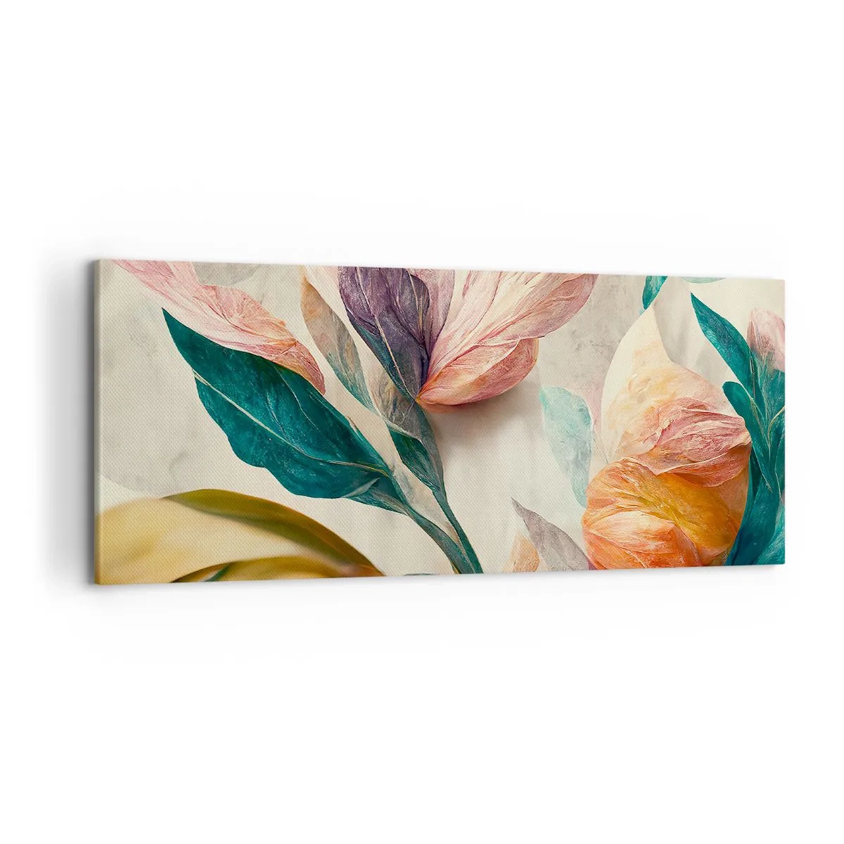 Cuadro sobre lienzo - Impresión de Imagen - Flores de las islas del sur - 100x40 cm