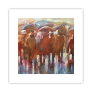 Póster - Iguales entre la niebla - 30x30 cm