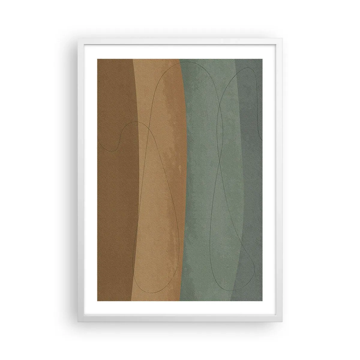 Póster en marco blanco - Composición horizontal - 50x70 cm