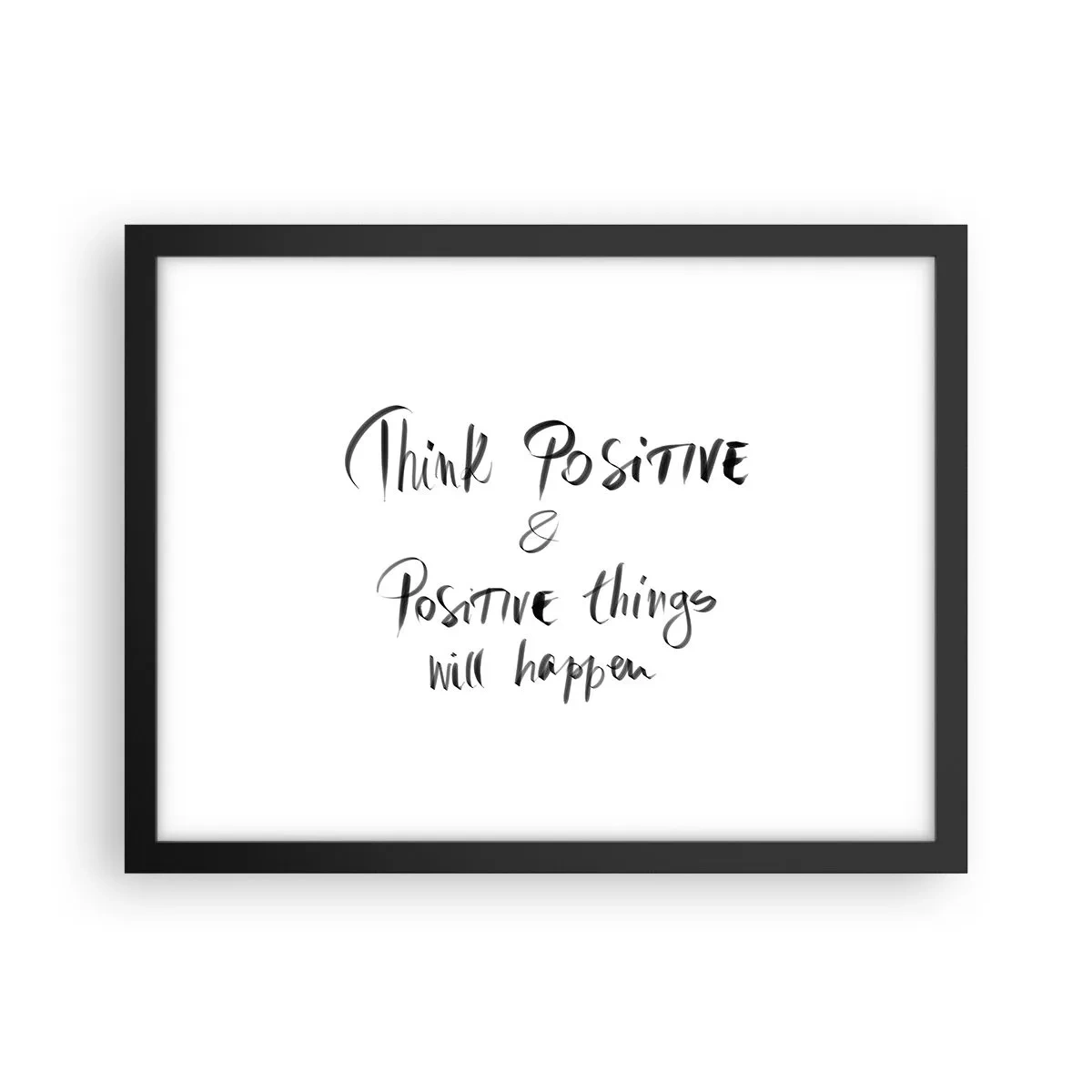 Póster en marco negro - ¿Cómo vivir? - 40x30 cm