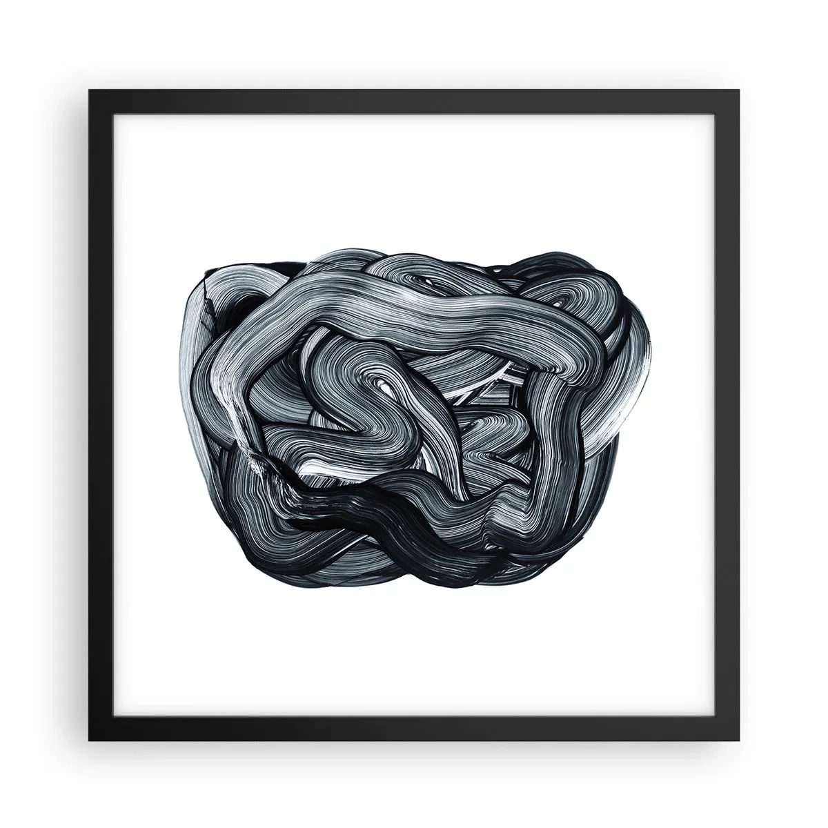 Póster en marco negro - No es tan sencillo - 40x40 cm