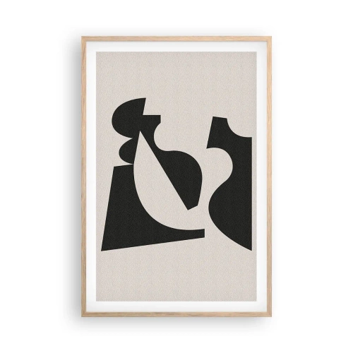 Póster en marco roble claro - Para automontaje - 61x91 cm