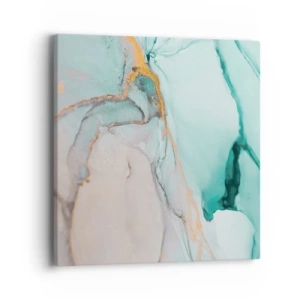 Cuadro sobre lienzo - Impresión de Imagen - Danza de formas y colores - 40x40 cm