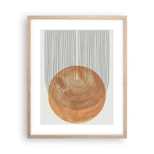 Póster en marco roble claro - Una composición soleada - 40x50 cm