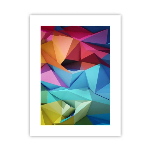 Póster - Origami arco iris - 30x40 cm