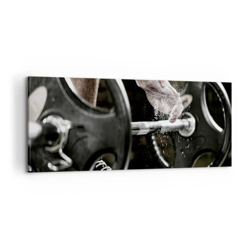 Cuadro sobre lienzo - Impresión de Imagen - ¡Reto aceptado! - 100x40 cm