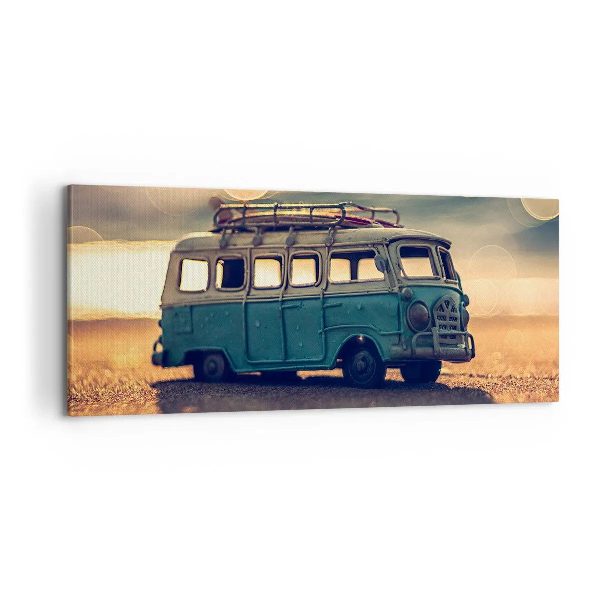 Cuadro sobre lienzo - Impresión de Imagen - El fin de los ídolos del dinero y del trabajo - 100x40 cm