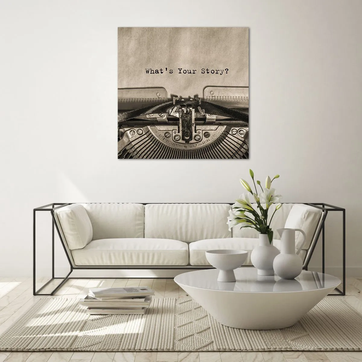 Cuadro sobre vidrio - Impresiones sobre Vidrio - Solo espero una respuesta - 40x40 cm