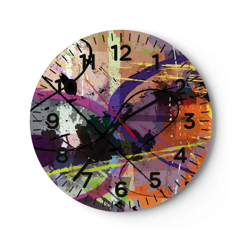 Reloj de pared - Reloj de vidrio - Siempre hay más de un camino - 30x30 cm