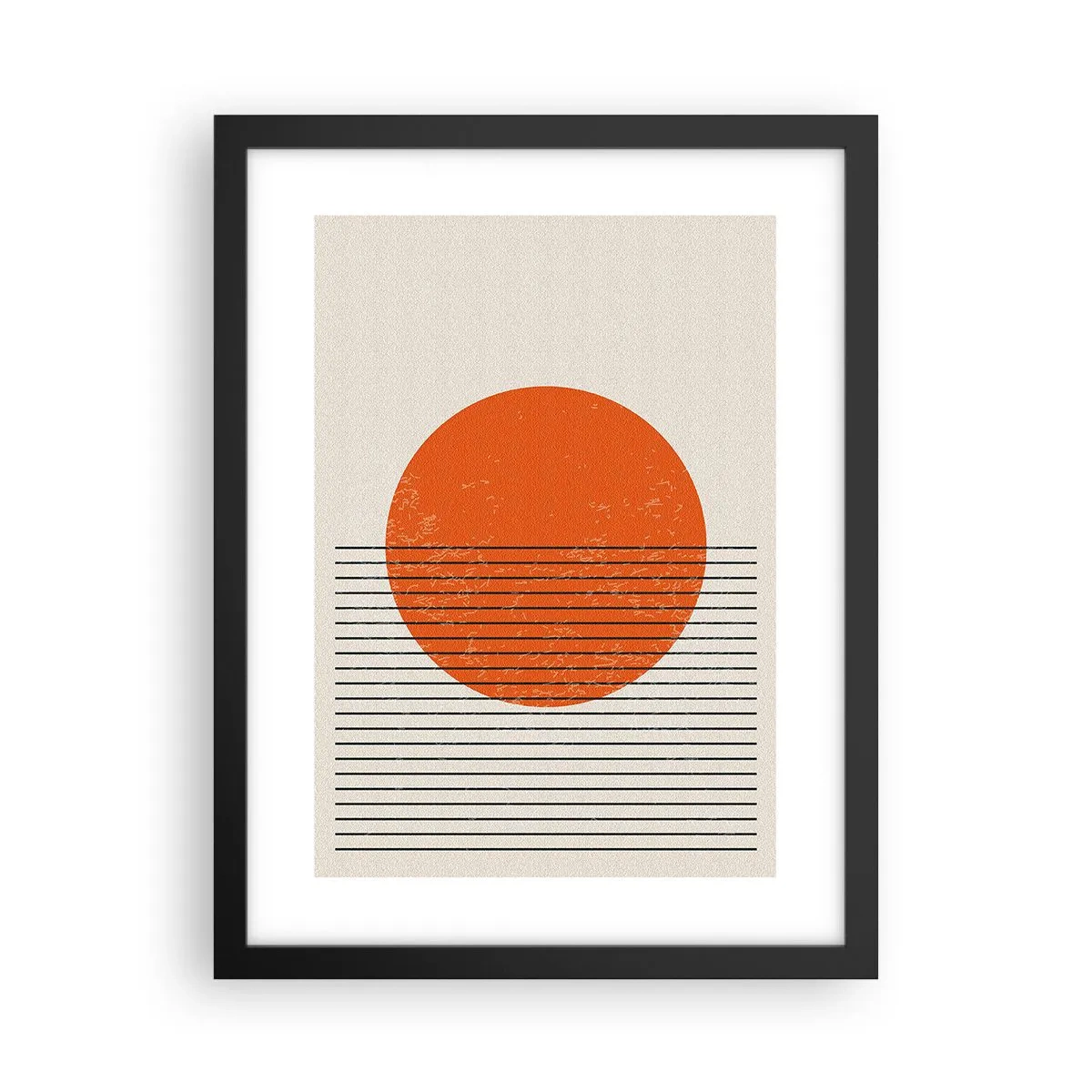 Póster en marco negro - Siempre el sol - 30x40 cm